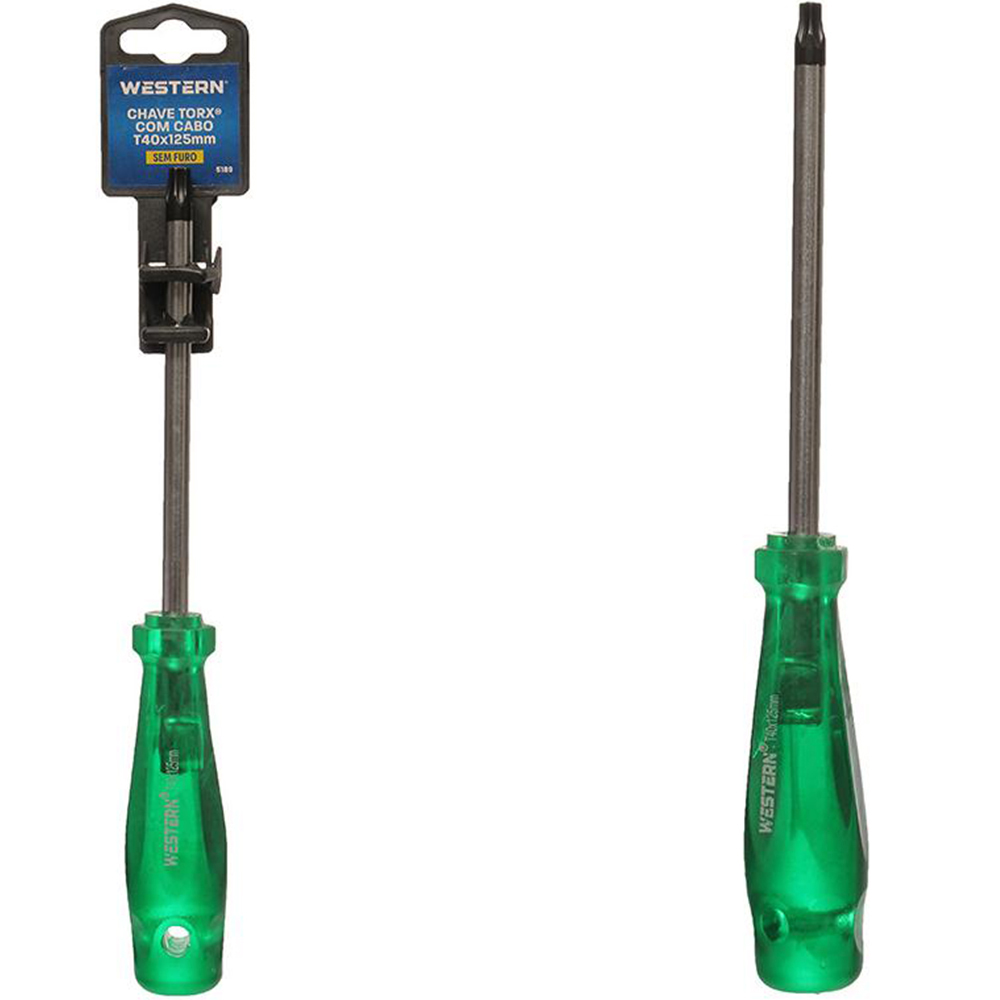 CHAVE TORX T40X125MM CABO TRANSLUCIDO VERDE 