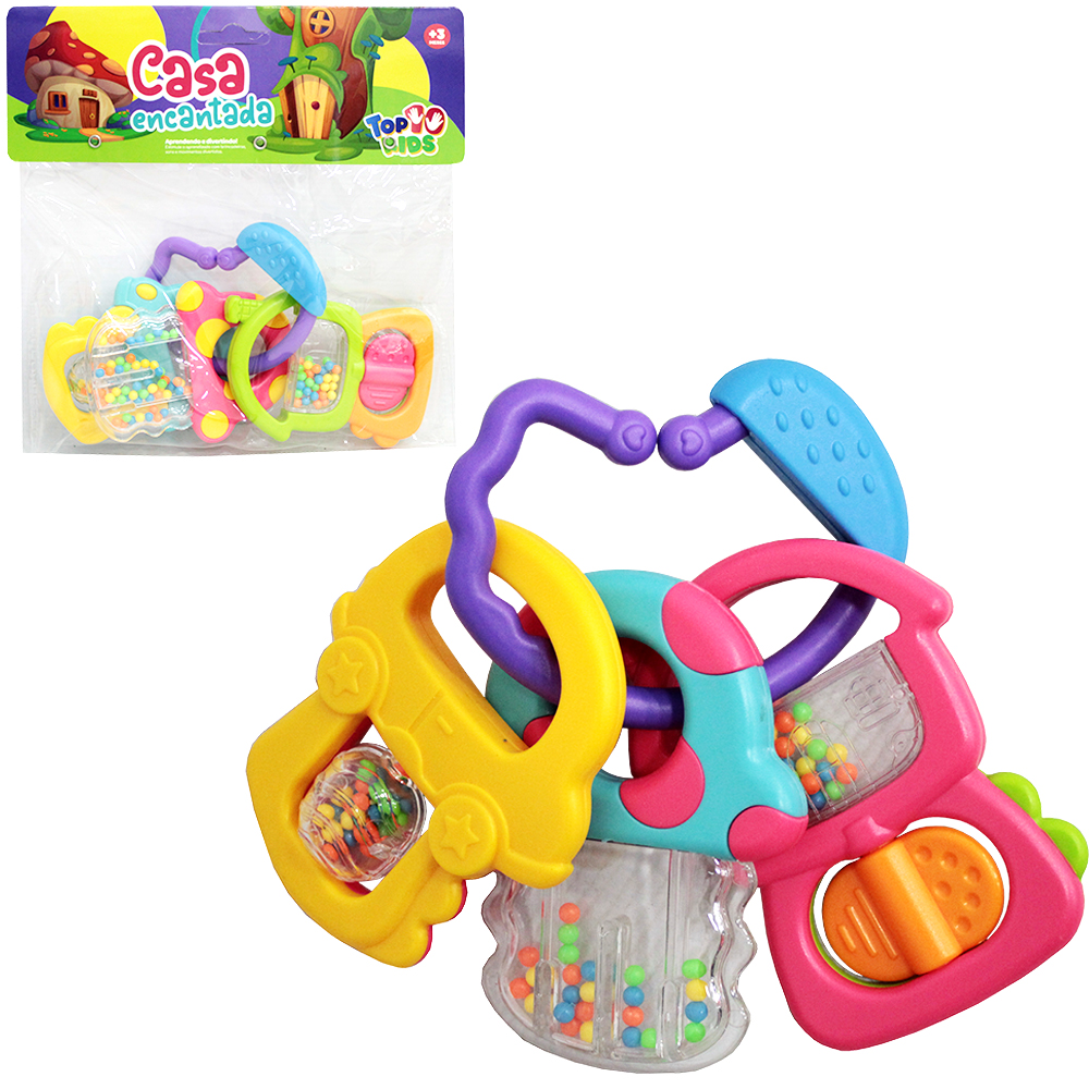CHOCALHO BABY DIVERTIDO CASA ENCANTADA TOP KIDS