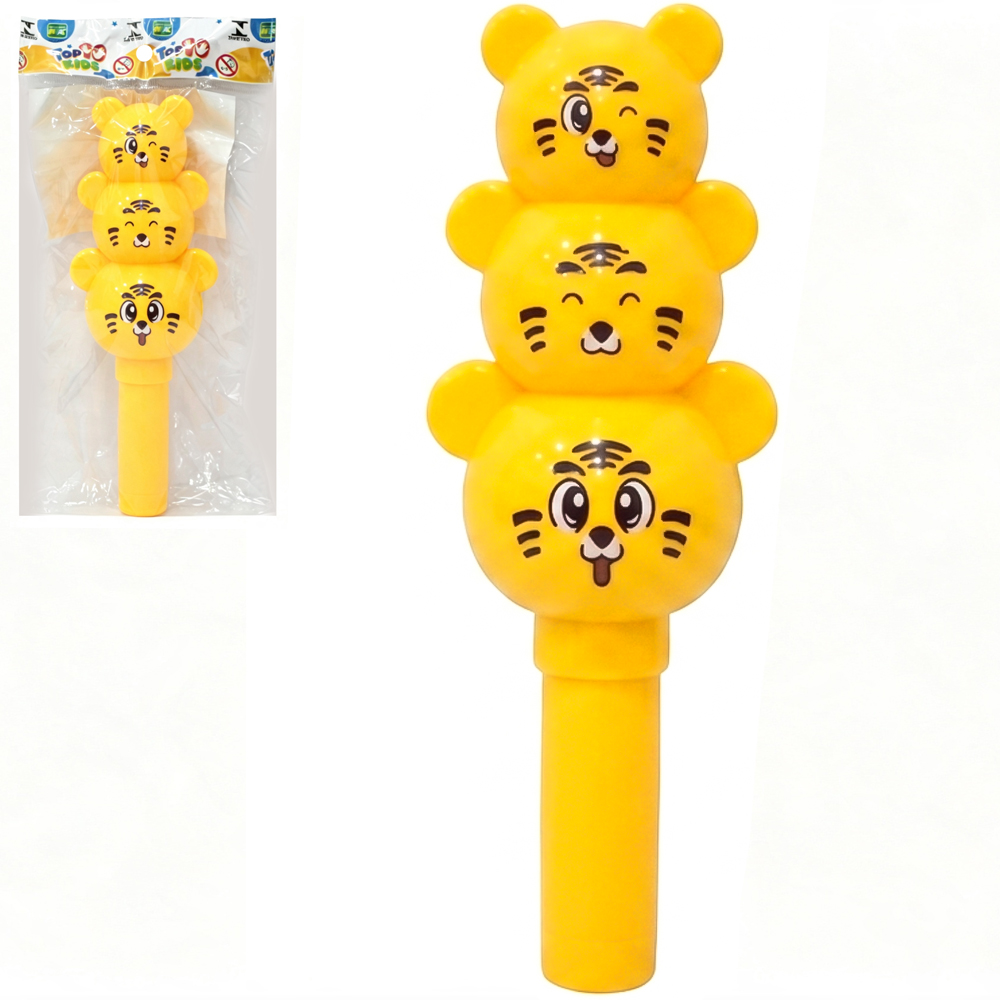 CHOCALHO BABY DIVERTIDO BICHINHO COM GUIZO + LUZ A BATERIA TOP KIDS 19X6,5CM