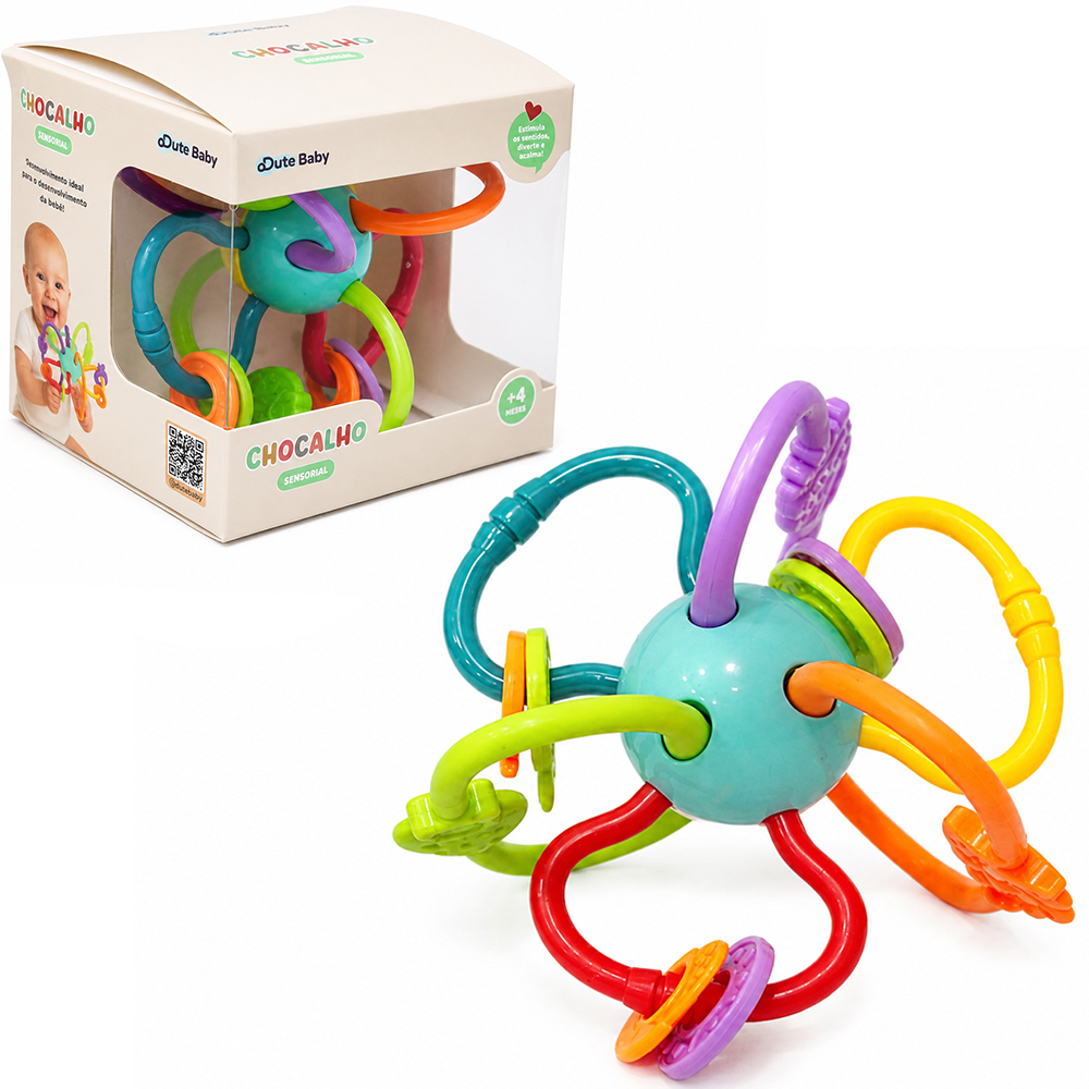 CHOCALHO SENSORIAL BABY EDUCATIVO 11X10,3X9,2CM  