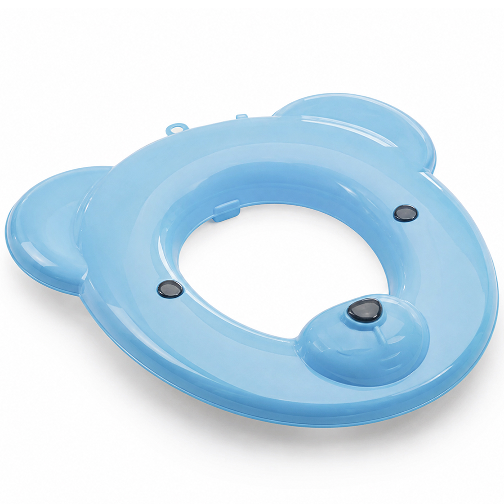 ASSENTO REDUTOR SANITARIO INFANTIL DE PLASTICO ADOLETA BEBE URSO AZUL 31,5X31CM