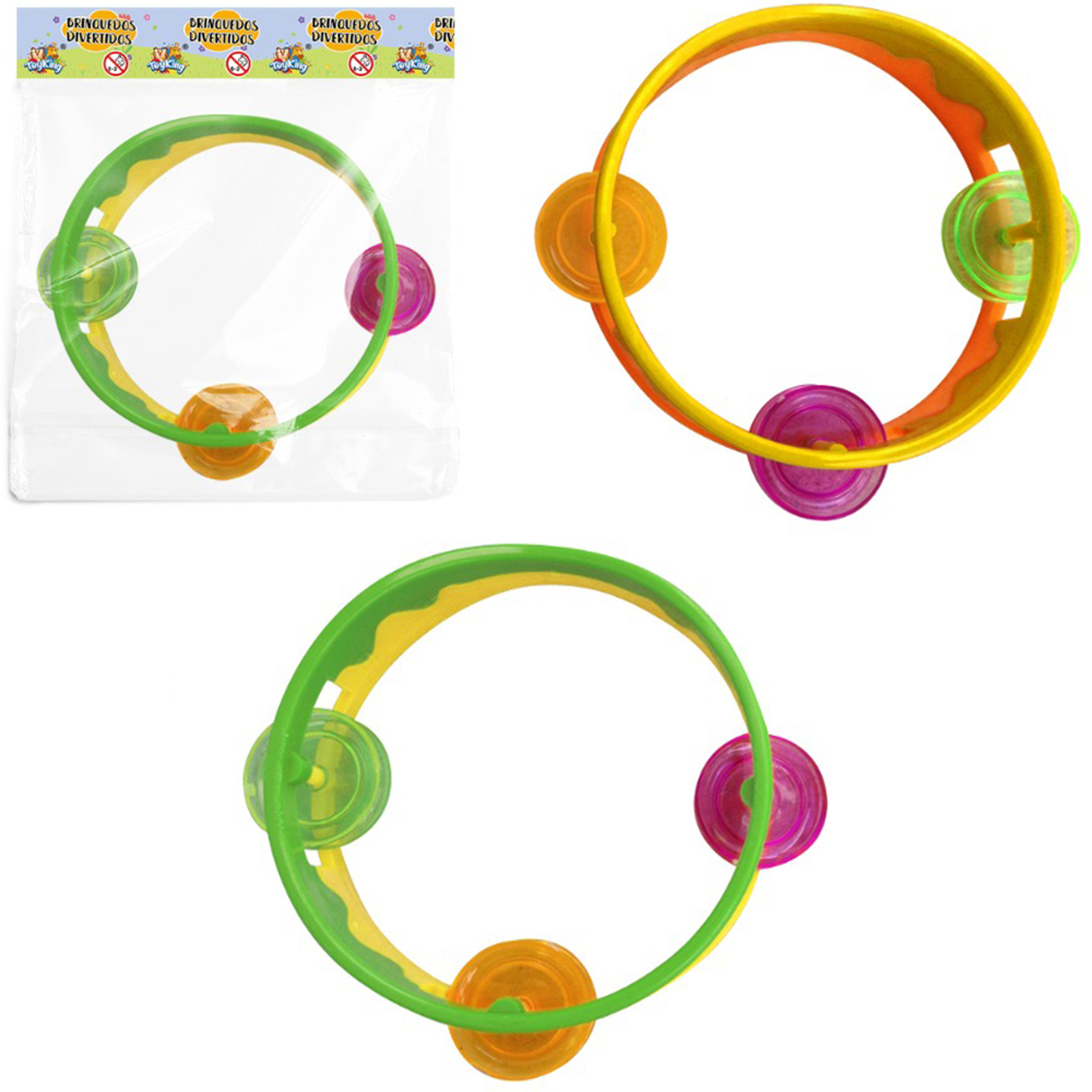 CHOCALHO BABY DIVERTIDO PANDERO 9CM 