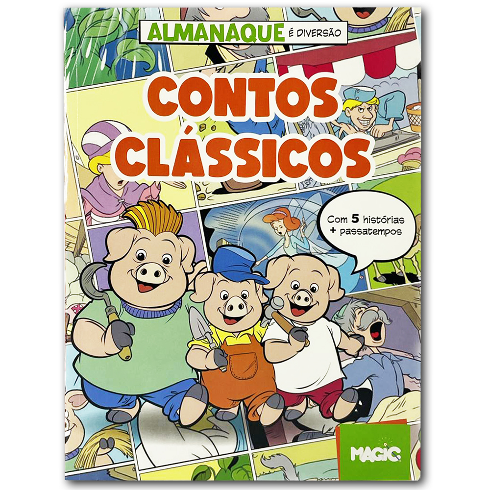 LIVRO ALMANAQUE CONTOS CLASSICOS 96 PAGINAS 26,5X20,5CM
