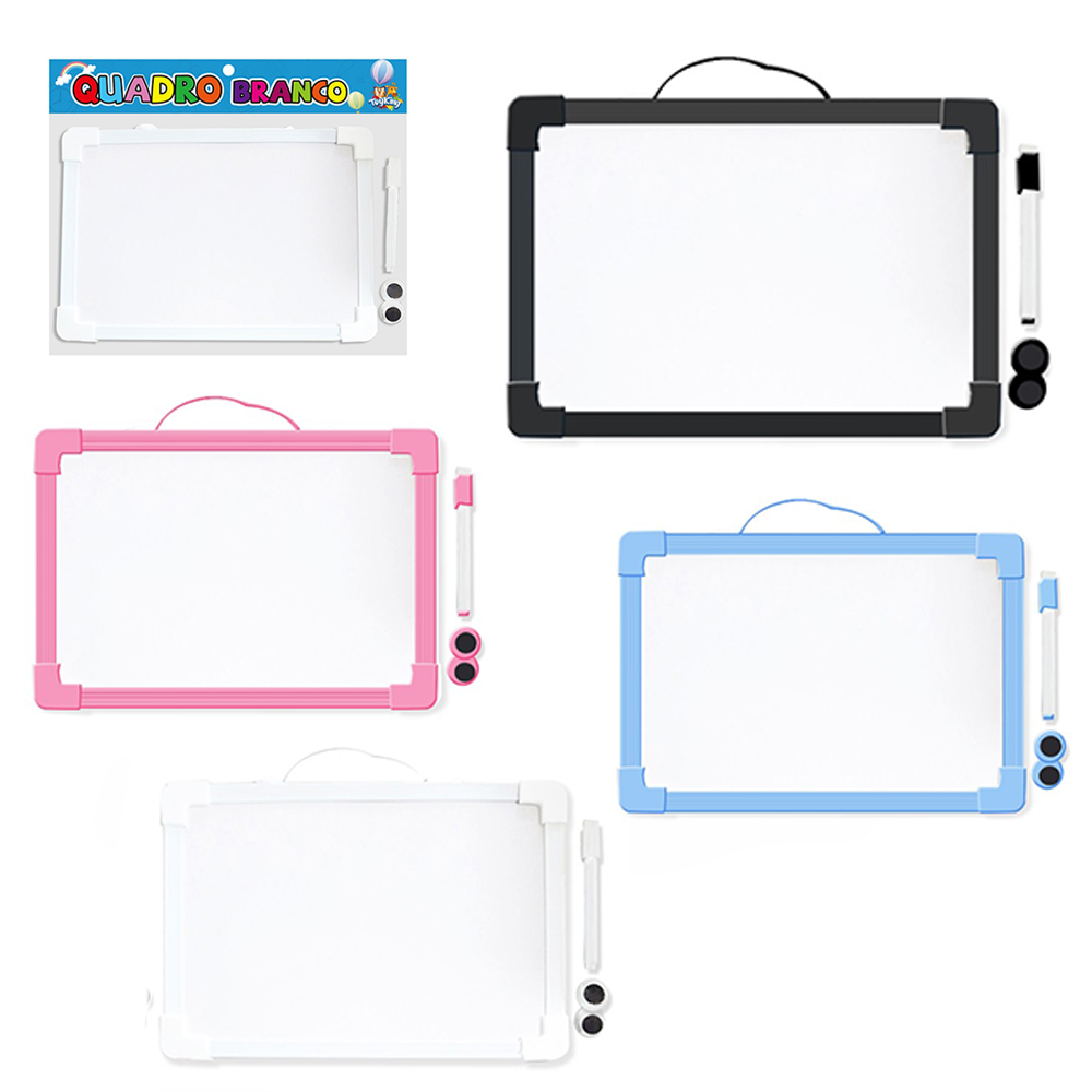 QUADRO / LOUSA BRANCA MAGNETICA 35X25CM COM 2 IMAS + CANETA COM APAGADOR