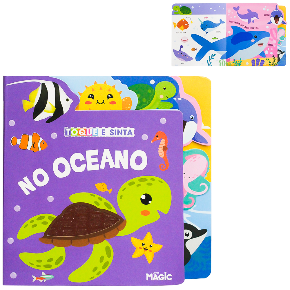 LIVRO TOQUE E SINTA NO OCEANO 10 PAGINAS 24X24CM