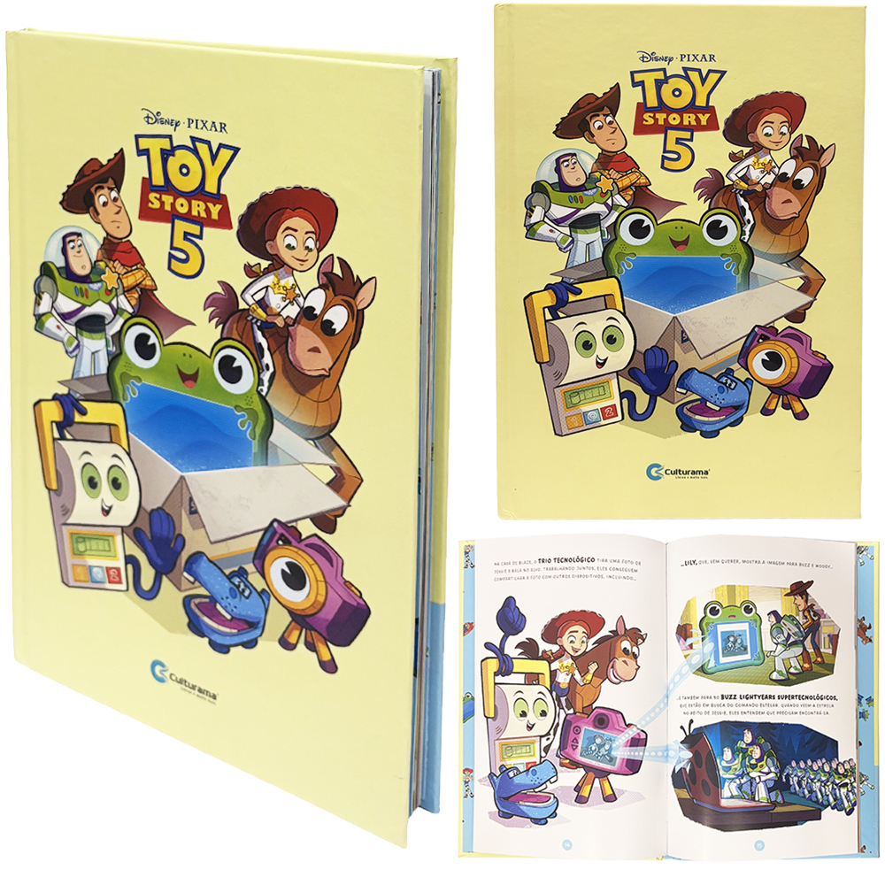 LIVRO CAPA DURA LER TOY STORY 5 29 PAGINAS 23,5X16CM 