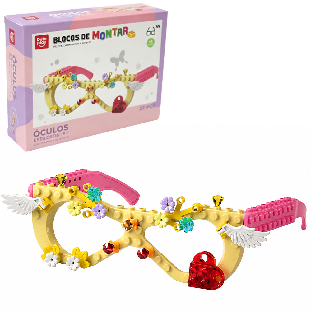 BLOCOS DE MONTAR OCULOS ESTILOSO 27 PECAS TLEG