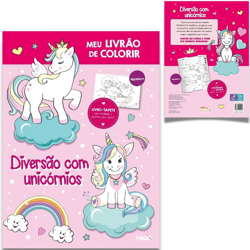 para Colorir 16 Desenhos Imprimir -kit Unicórnios