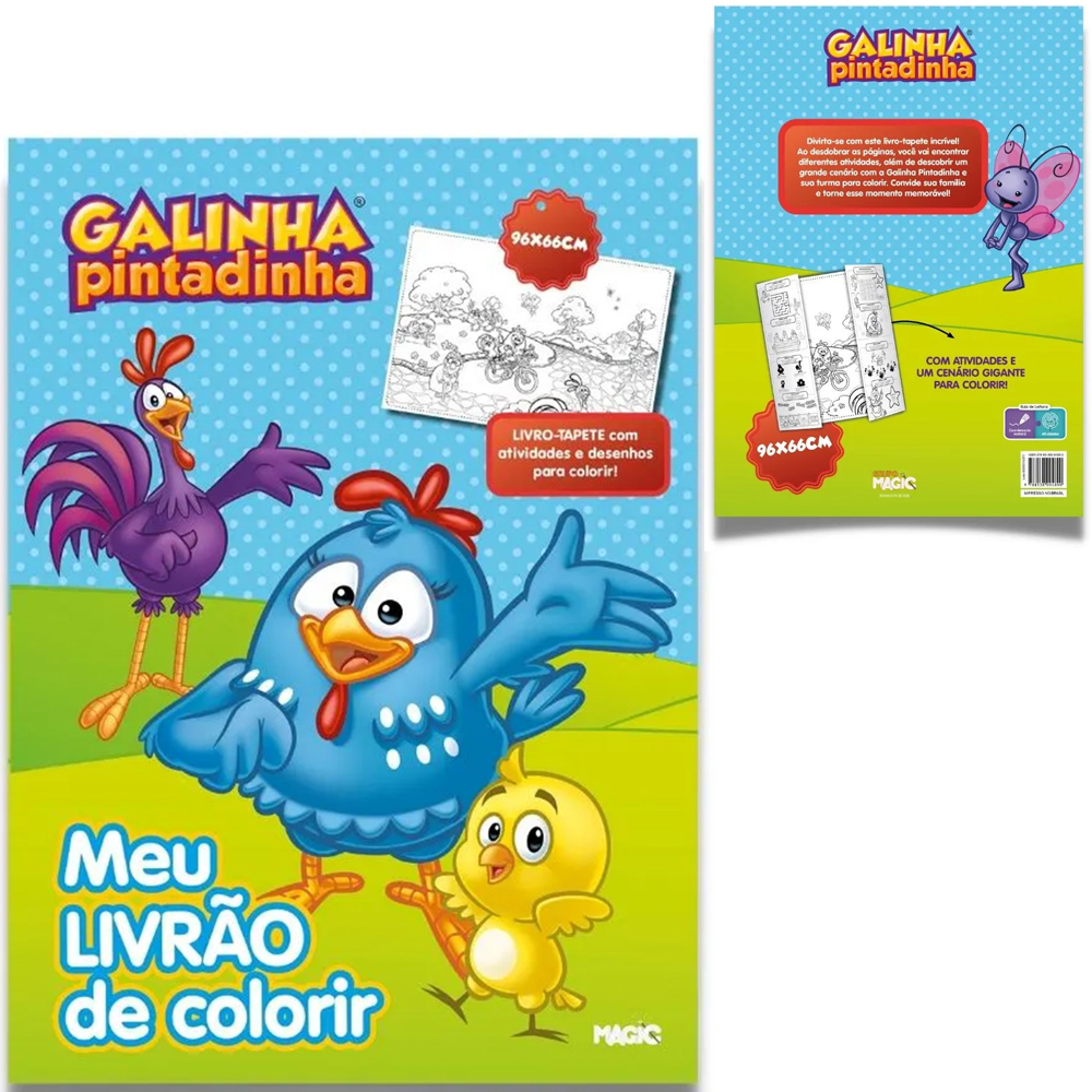 Livrinho Colorir Galinha Pintadinha