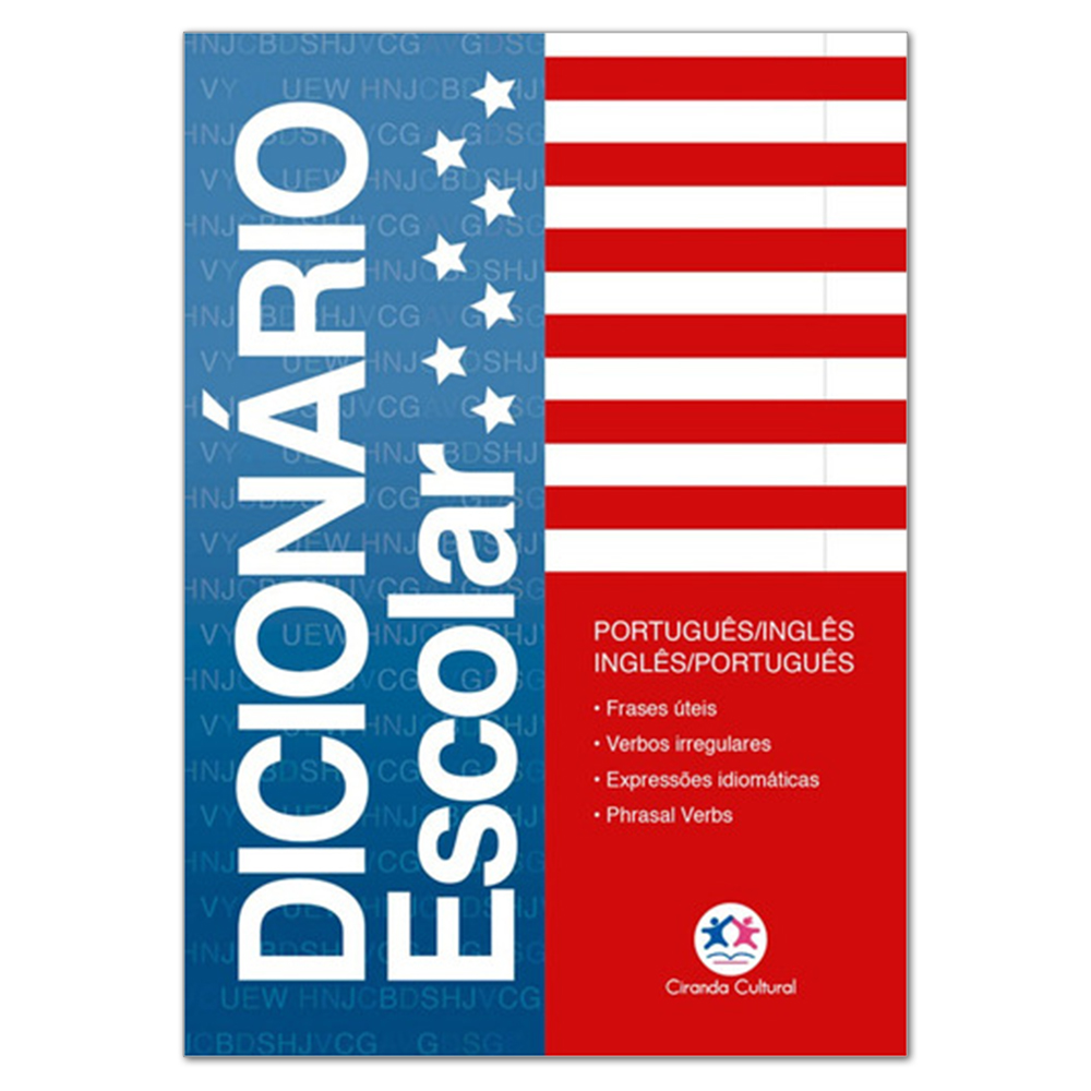 DICIONARIO ESCOLAR INGLES - PORTUGUES/PORTUGUES - INGLES 480 PAGINAS 17X12CM