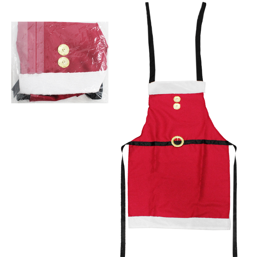 AVENTAL DE POLIESTER PARA COZINHA ROUPA NOEL VERMELHO
