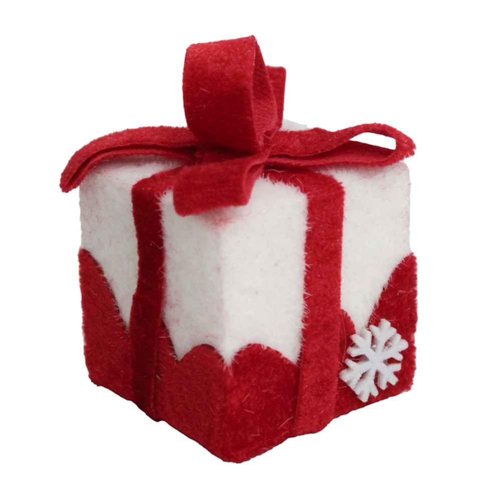 PENDENTE CAIXA PRESENTE COM LACO 7,5X6X6CM