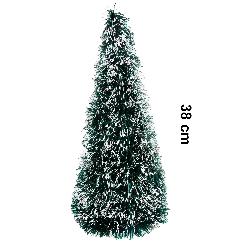 ENFEITE ARVORE DE NATAL NEVADA FESTAO 38X16CM DE Ø