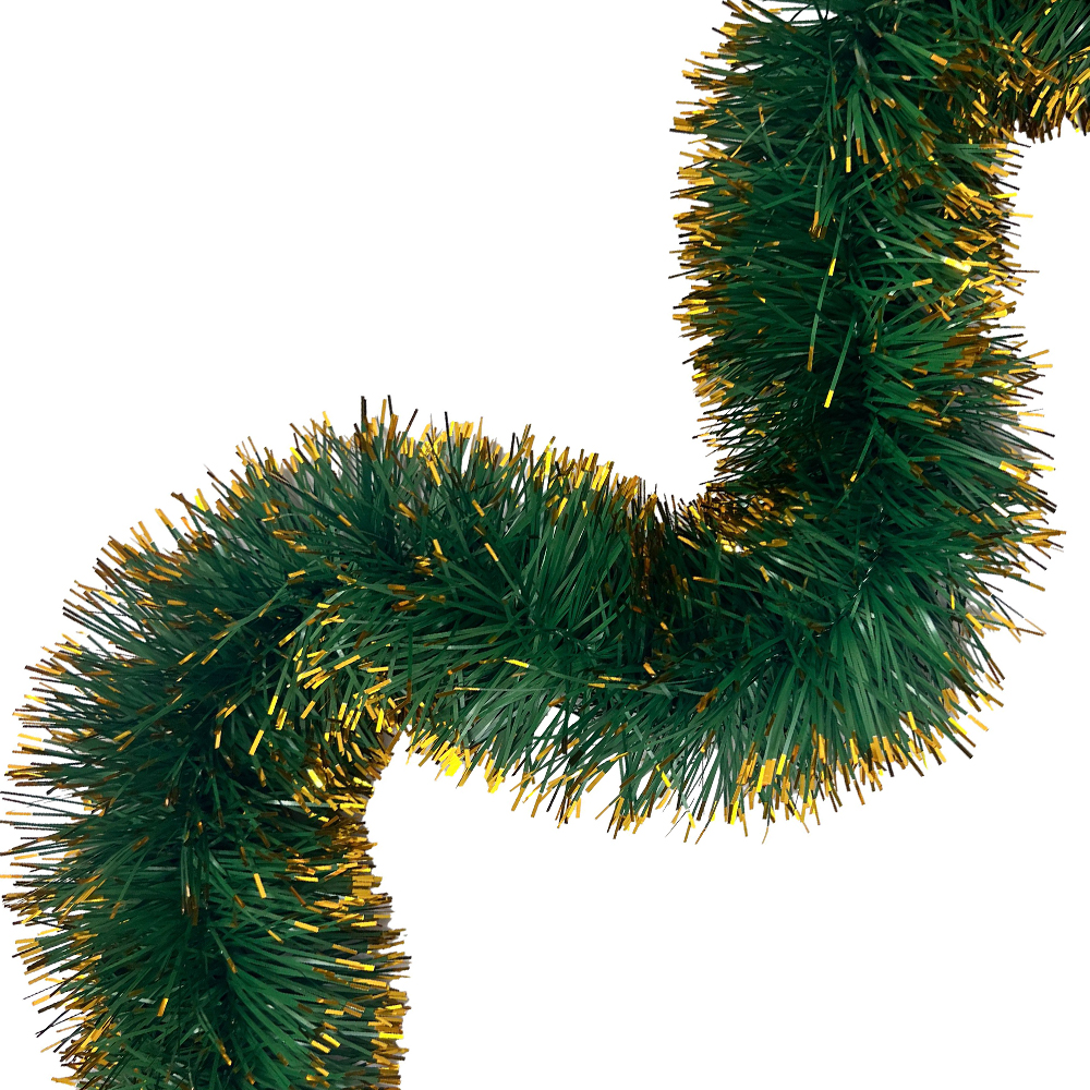 FESTAO VERDE COM DOURADO 6 FITAS FINA 11,5X200CM