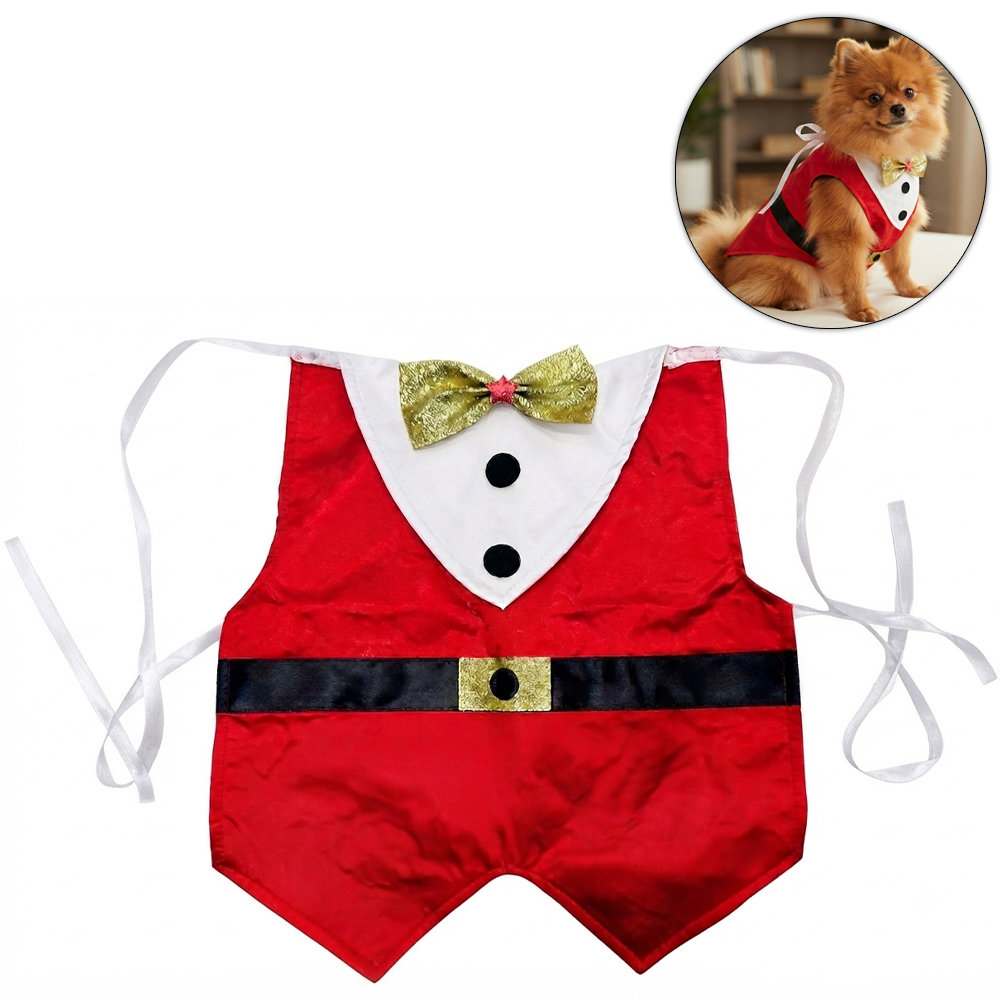 ROUPA PAPAI NOEL PARA PETS 36X34X28CM