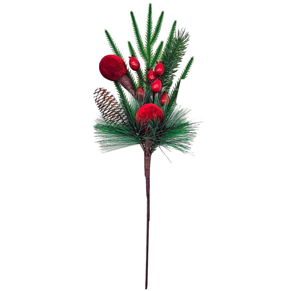 PICK NATALINO FOLHAS / AZEVINHOS VM / CAMURCA PREMIUM 50CM