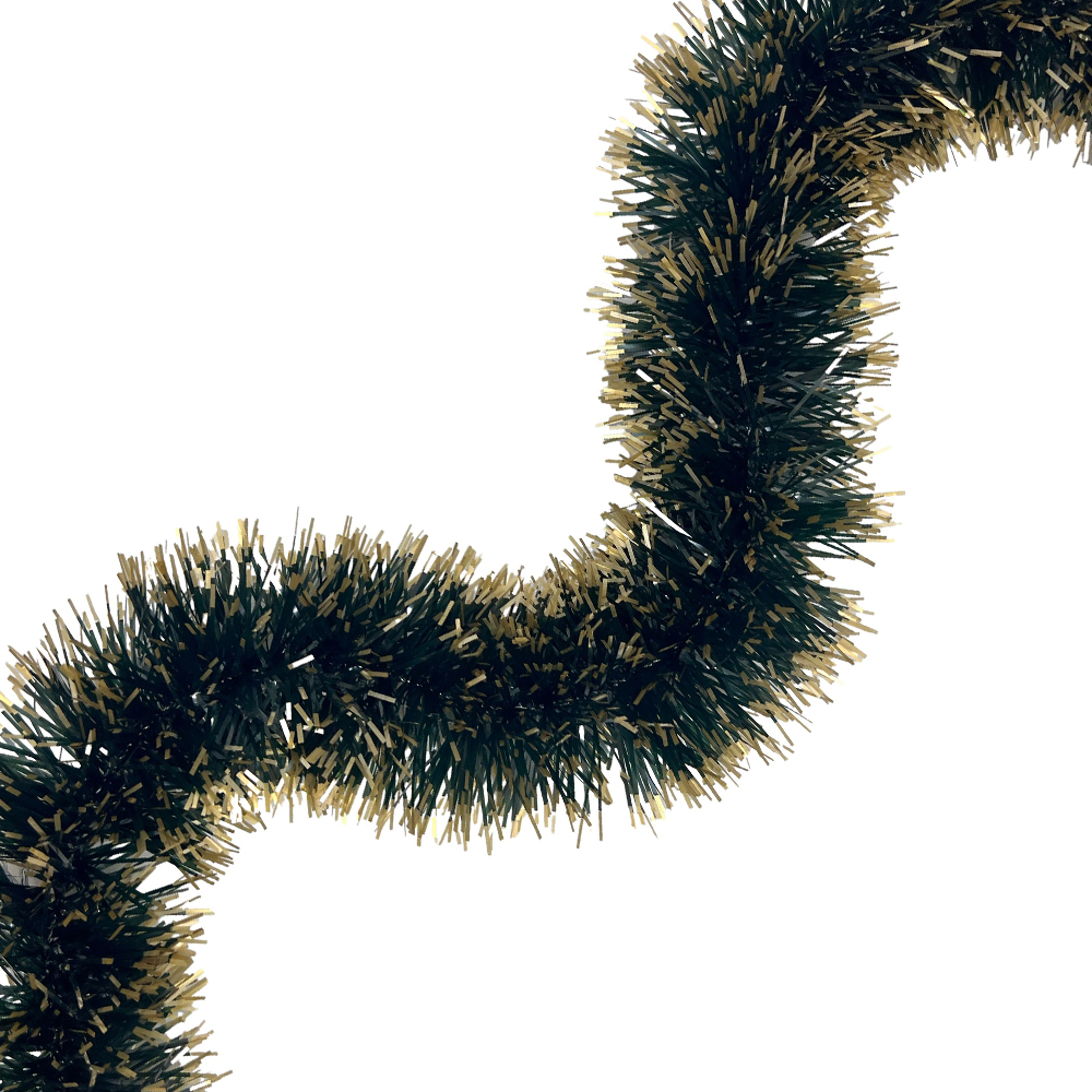FESTAO VERDE COM DOURADO 6 FITAS FINA 9X200CM