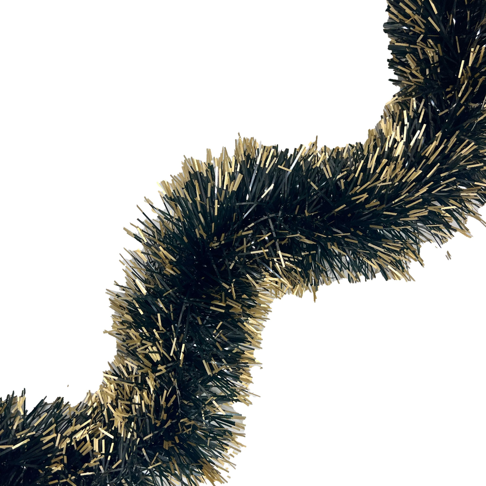 FESTAO VERDE COM DOURADO 6 FITAS FINA 12X200CM