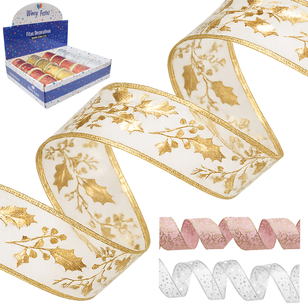 FITA ARAMADO DECORATIVA SORTIDAS 6,3CMX2,7M DP PLAY