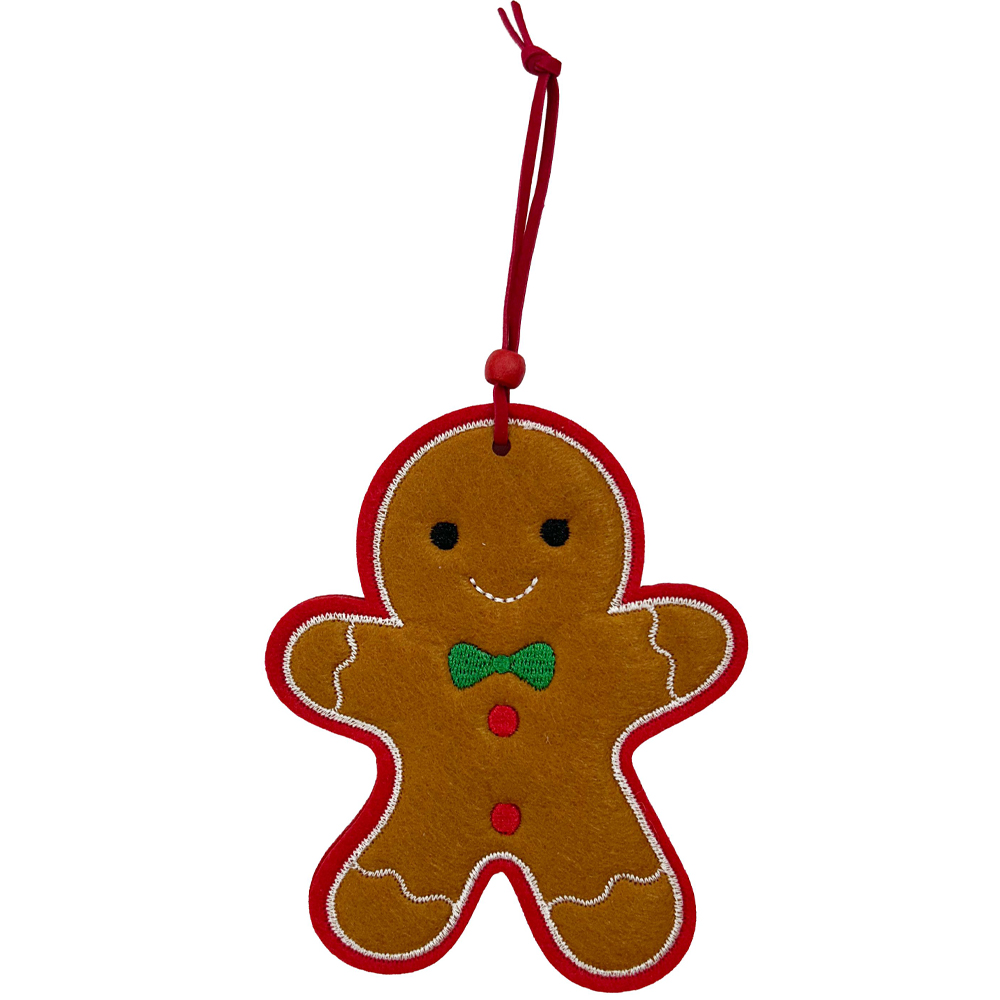 PENDENTE BISCOITO DE GENGIBRE DE FELTRO 15X12CM