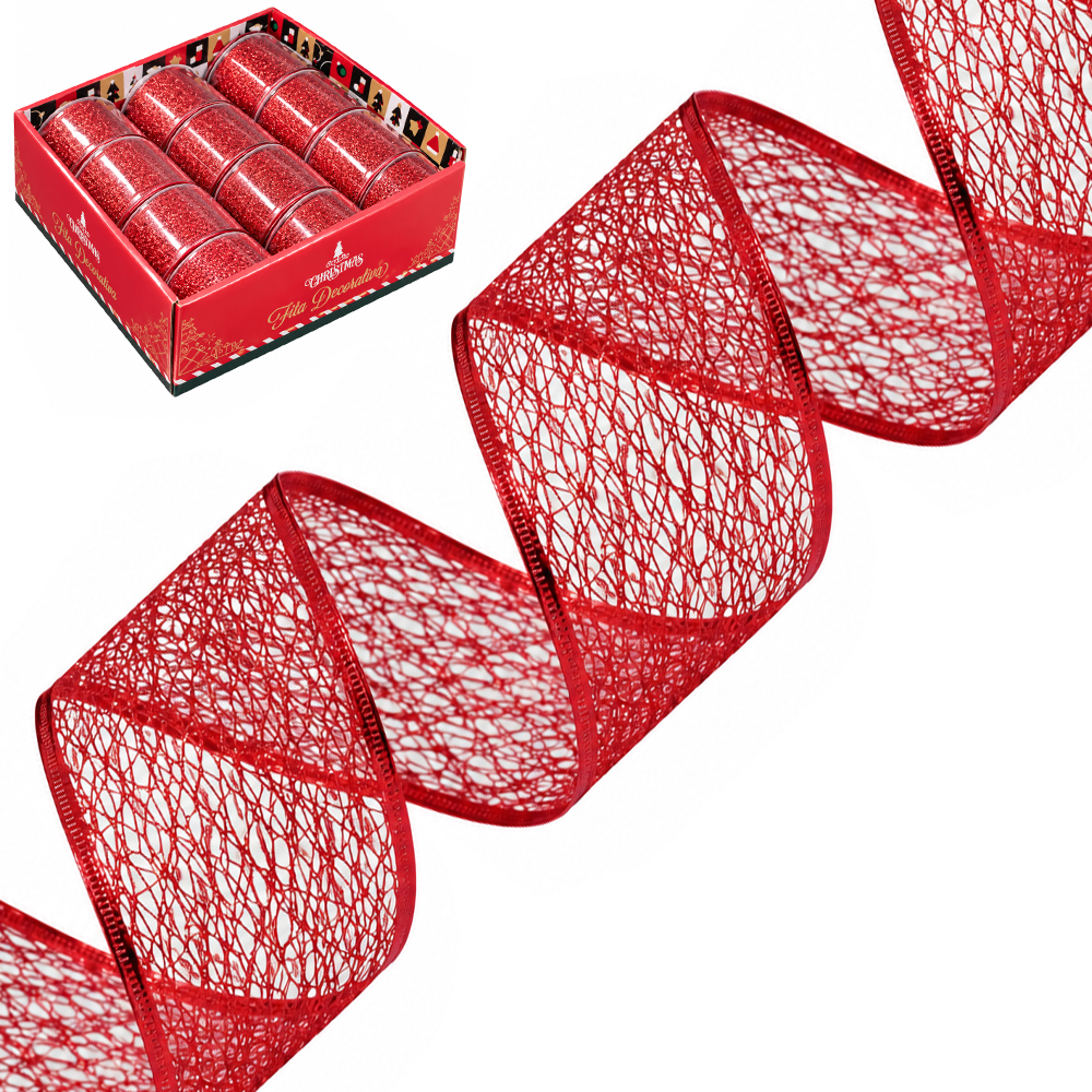FITA ARAMADO VERMELHO 6,3X914CM DP PLAY