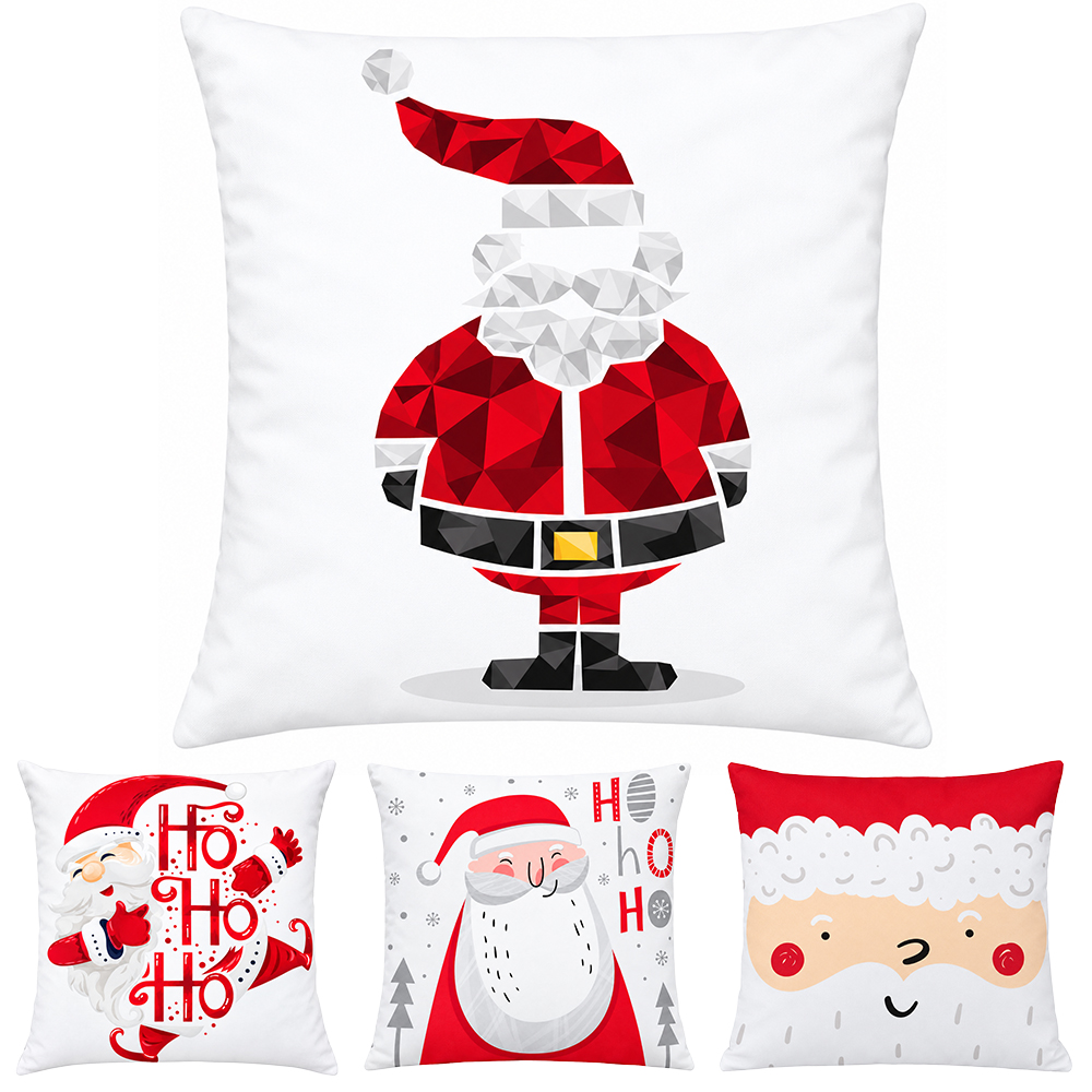CAPA DE POLIESTER PARA ALMOFADA HO HO HO GAIA DECOR 45X45CM