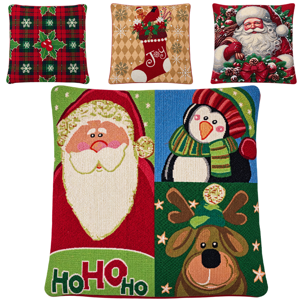 CAPA DE POLIESTER PARA ALMOFADA ESTAMPAS SORTIDAS 45X45CM