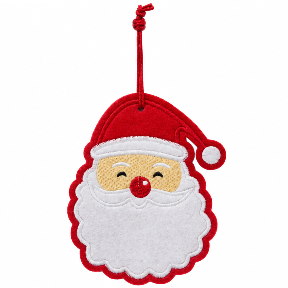  PENDENTE PAPAI NOEL DE FELTRO 15X11CM