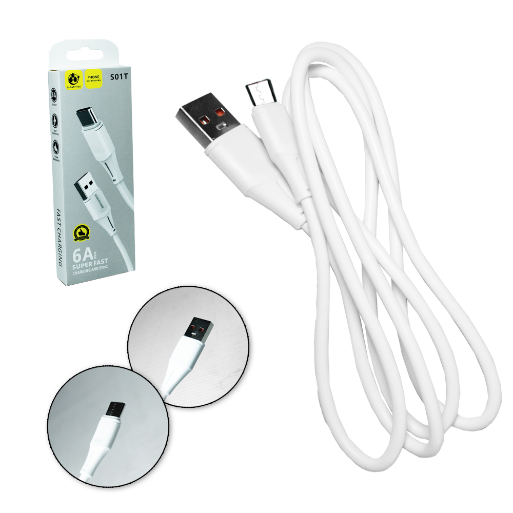 CABO PARA CELULAR USB X TIPO C 6A 1M