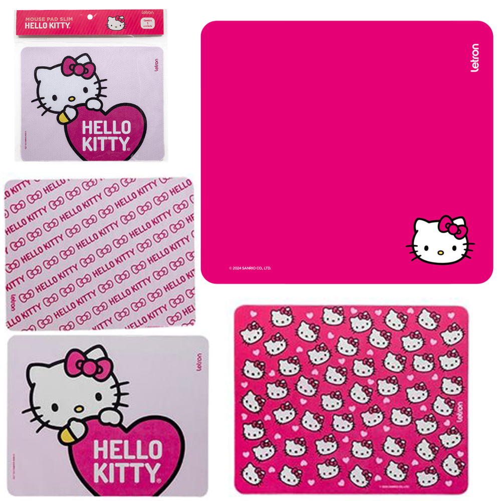 MOUSE PAD EMBORRACHADO ANTIDERRAPANTE HELLO KITTY 20X18CM  