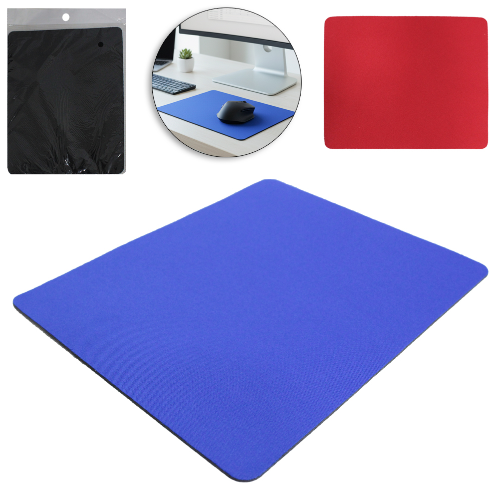 MOUSE PAD EMBORRACHADO ANTIDERRAPANTE COLORS LISO 22X18CM