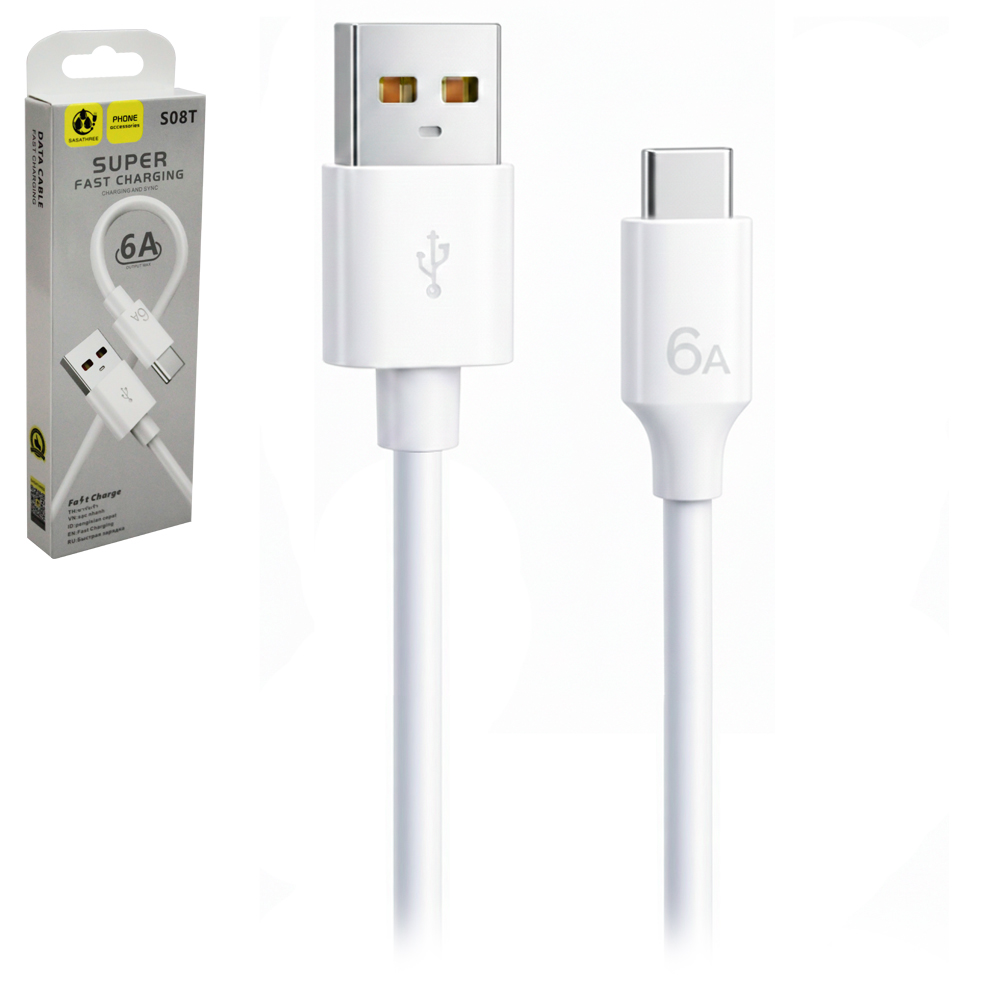 CABO PARA CELULAR TURBO USB X TIPO C 6A 1M