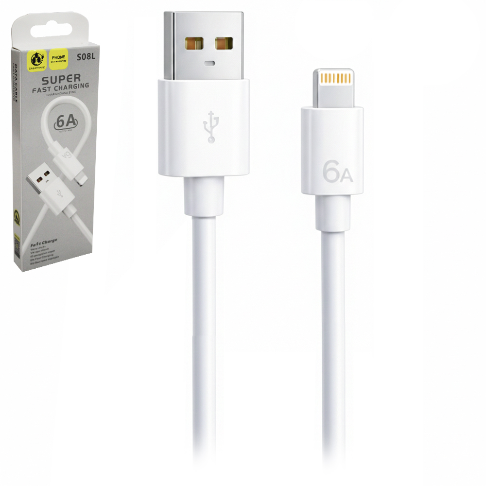 CABO PARA CELULAR LIGHTNING USB 6A 1M