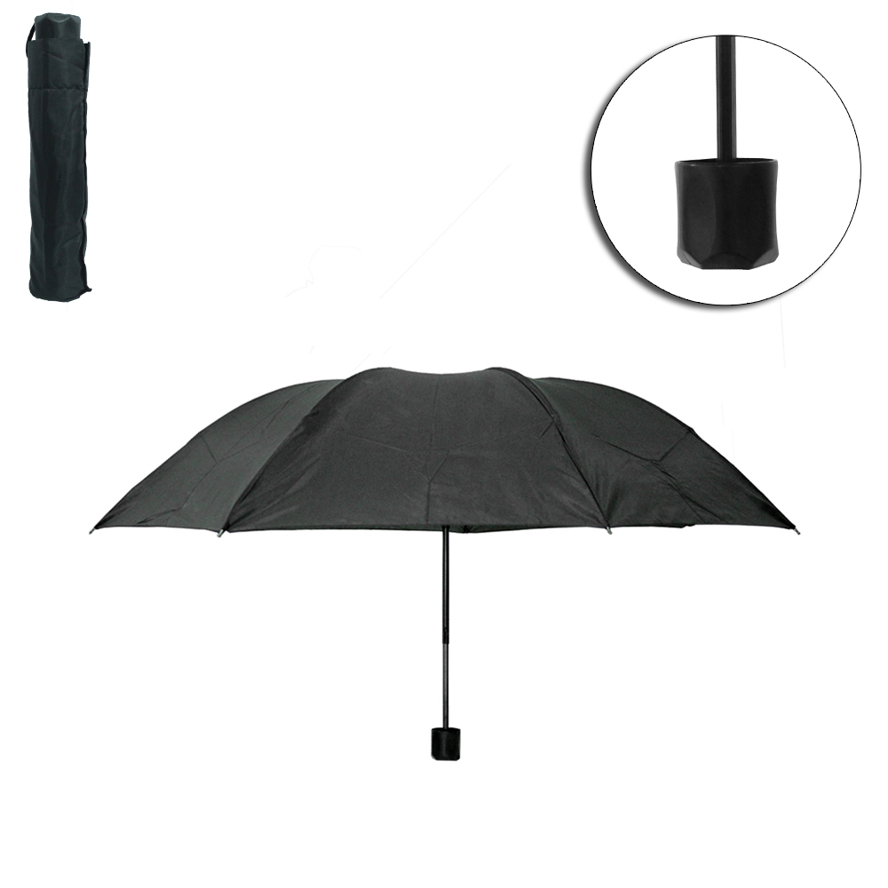 GUARDA CHUVA SOMBRINHA DE POLIESTER MANUAL RETRATIL RAINY DAY 7 VARETAS CABO RETO 86CM DE Ø 