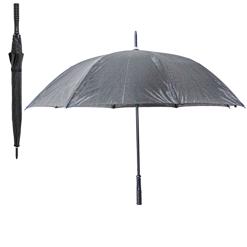 GUARDA CHUVA DE POLIESTER AUTOMATICO PORTARIA RAINY DAY 8 VARETAS CABO RETO 100CM DE Ø