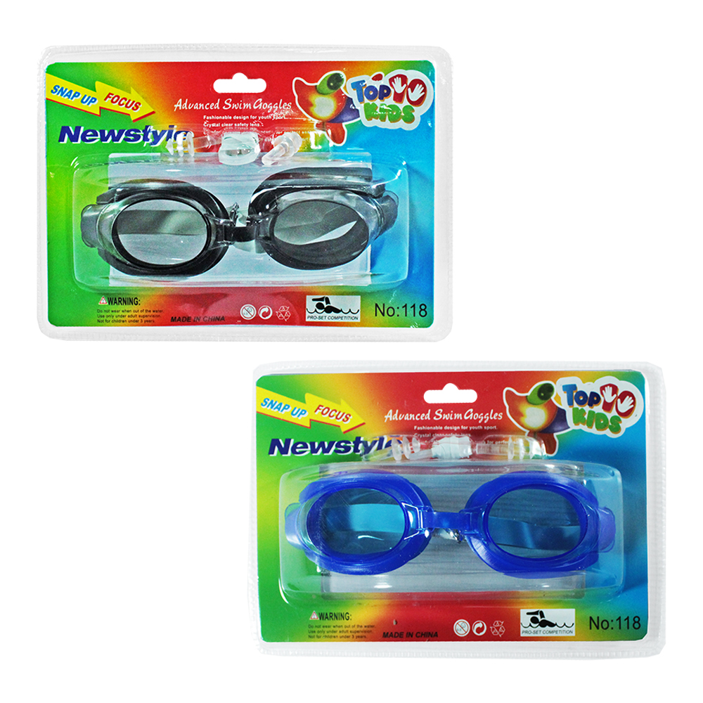 OCULOS DE NATACAO COM PROTETOR DE OUVIDO E NARIZ NEWSTYLE TOP KIDS