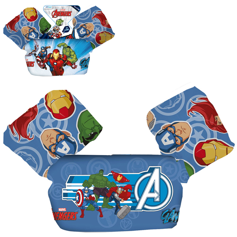 COLETE INFANTIL COM BOIA DE BRACO VINGADORES/AVENGERS 56X16X12CM