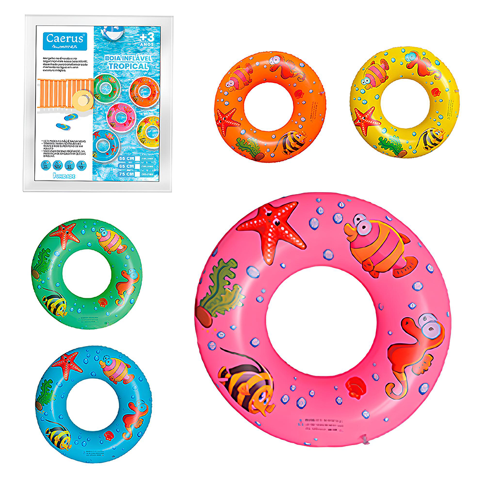 BOIA CIRCULAR INFLAVEL TROPICAL CAERUS SUMMER 55CM DE Ø