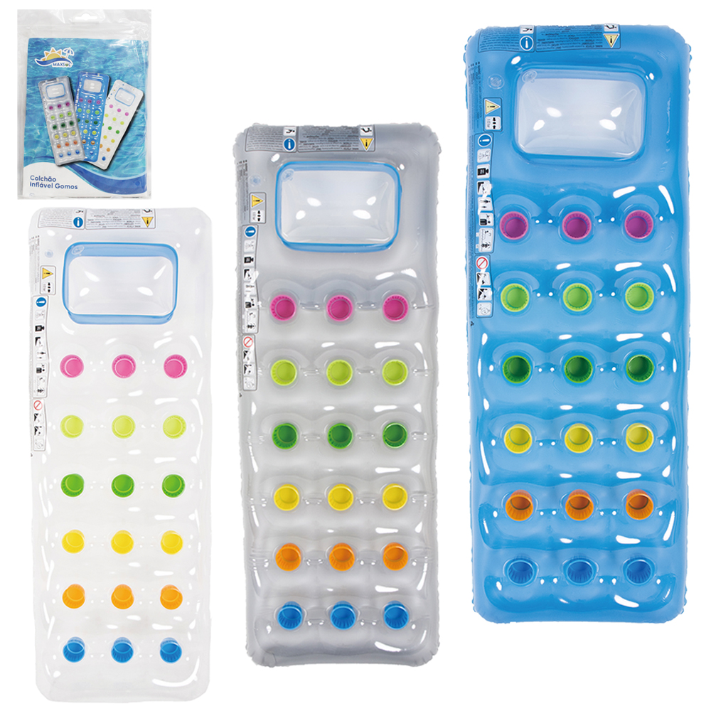 COLCHAO BRONZEADOR PRANCHA INFLAVEL GOMOS MAXSOL 190CM