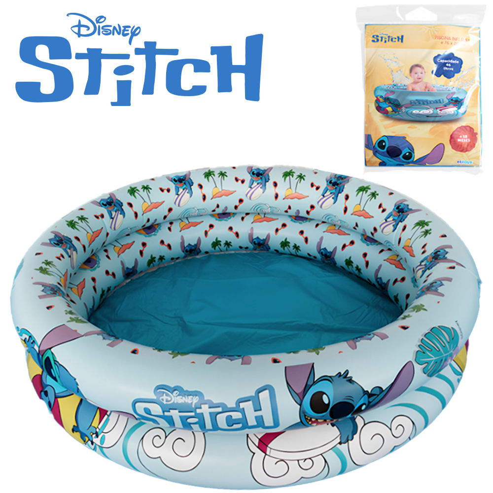 PISCINA INFLAVEL 2 ANEIS 46L STITCH 20X76CM DE Ø