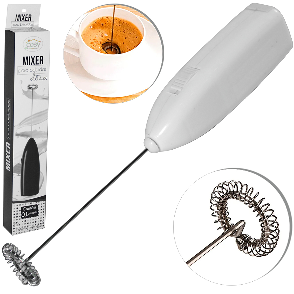 MIXER / MISTURADOR DE METAL CABO BRANCO 19,5CM A PILHA