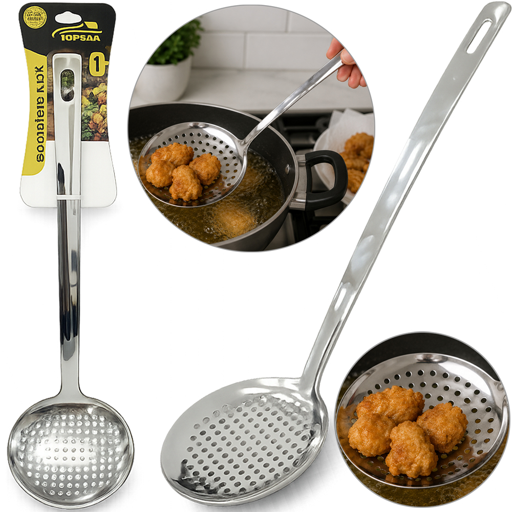 ESCUMADEIRA DE INOX PREMIUM TOP CASA 35X10,5CM