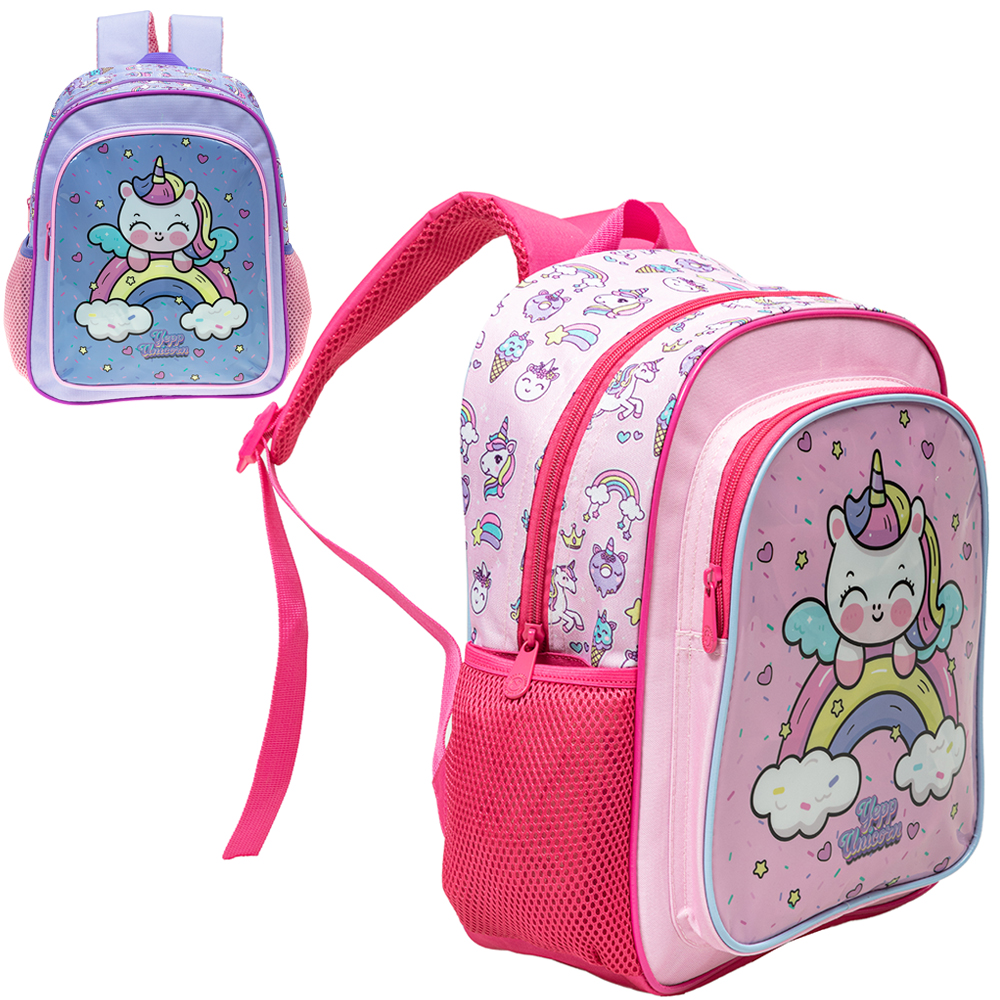 MOCHILA INFANTIL FEMININA UNICORNIO 13''