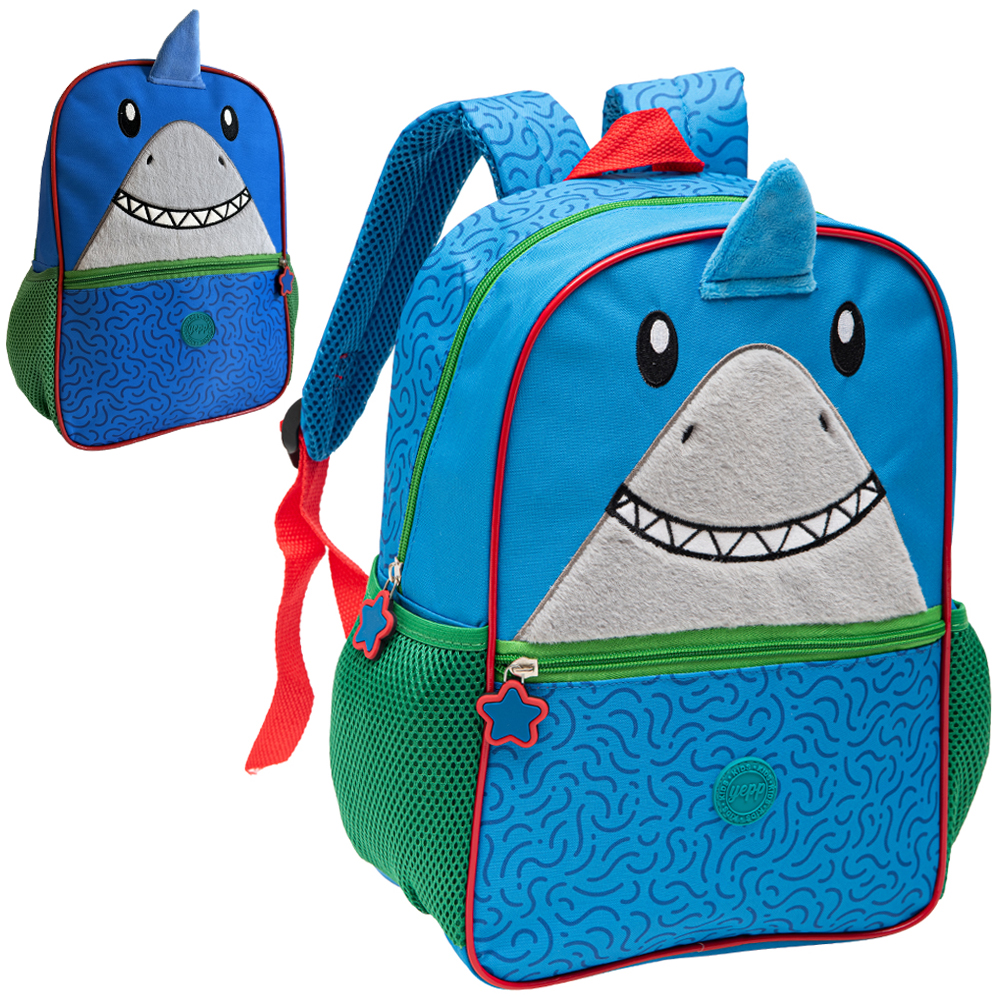 MOCHILA INFANTIL MASCULINA TUBARAO 13''