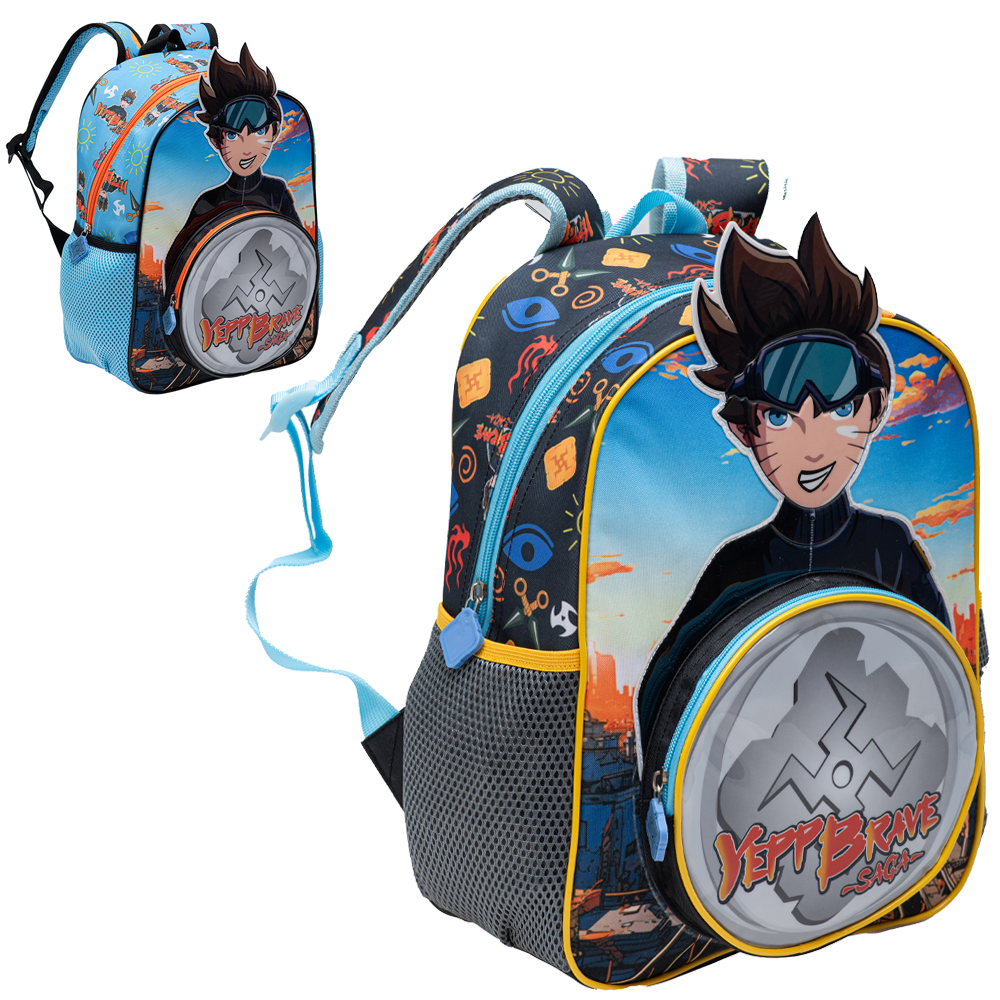 MOCHILA INFANTIL MASCULINA YEPP BRAVE SAGA