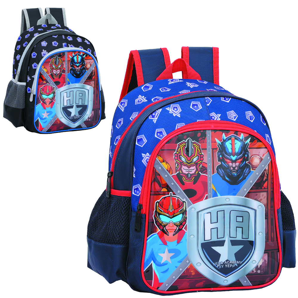 MOCHILA INFANTIL MASCULINA HERO ACADEMY BY YEPP 13''