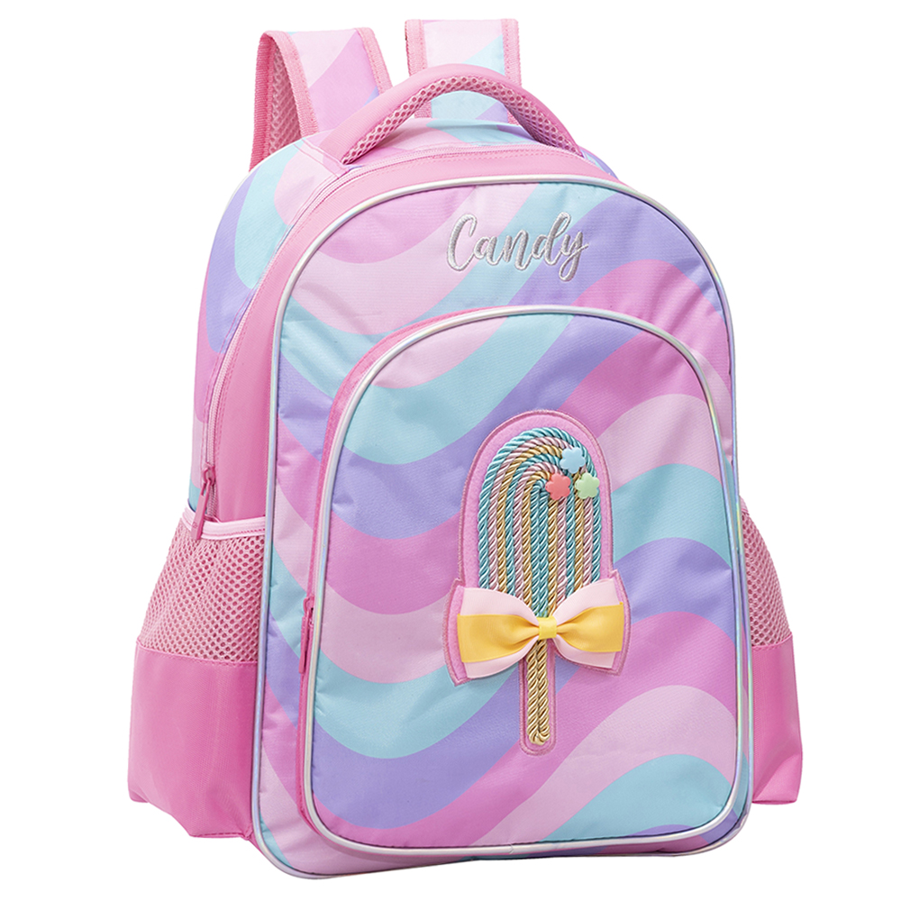 MOCHILA INFANTIL FEMININA YEPP CANDY KIDS COM LACO 16''