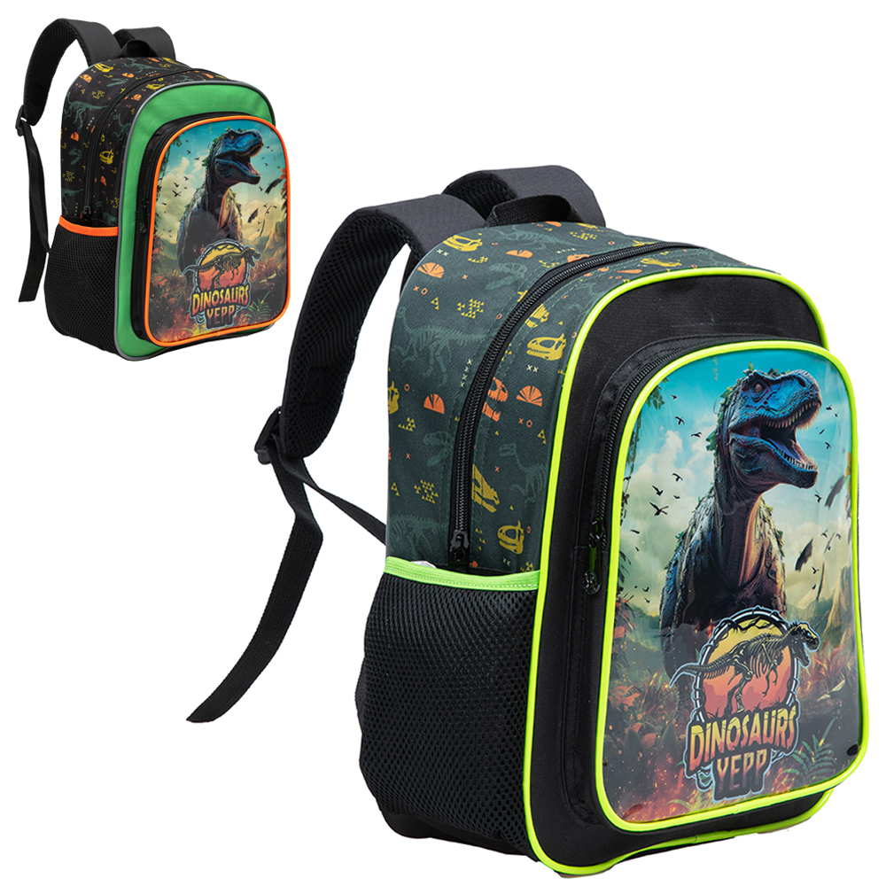 MOCHILA INFANTIL MASCULINA DINOSAURS YEPP 13'' 