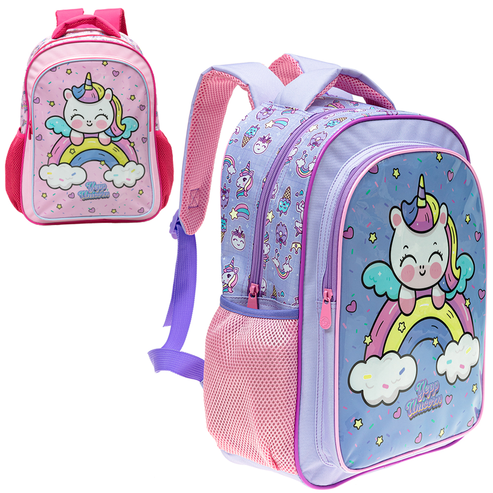 MOCHILA INFANTIL FEMININA UNICORNIO 16''