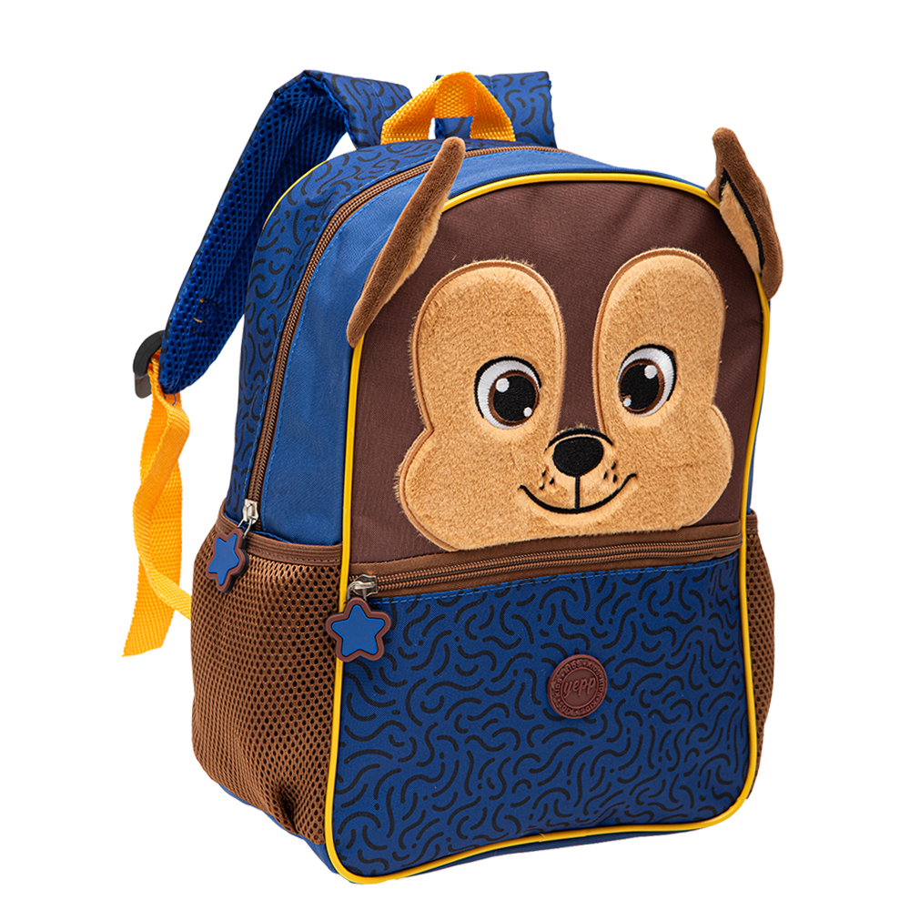 MOCHILA INFANTIL MASCULINA CACHORRO COM ORELHAS YEPP 13''